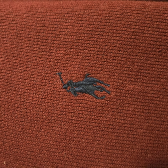 Polo by Ralph Lauren Burgundy Quarter Zip Pullover Sweater Men’s Unisex S Large - Picture 7 of 7